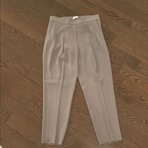 Gray Pleated Trousers